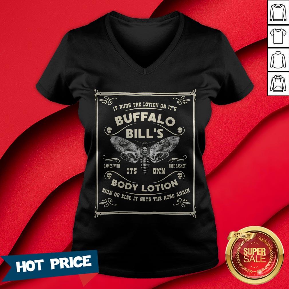 Buffalo Bill Goth Body Lotion Deaths Head Moth Horror Shirt - Image 3