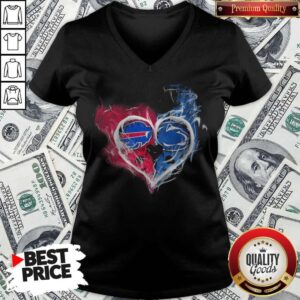 Alternative view of Buffalo Bills NFL And Penn State Nittany Lions Heart Fire Shirt