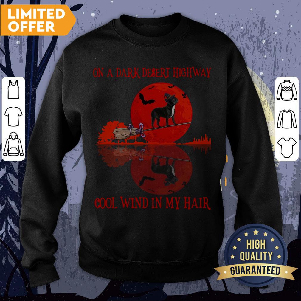 Bull On A Dark Desert Highway Cool Wind In My Hair Halloween Shirt - Image 4