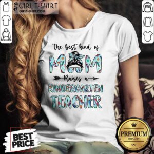 Alternative view of Bun Mom Raises A Kindergarten Teacher Shirt