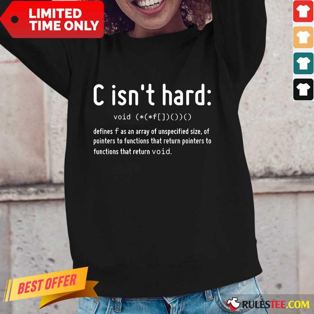 C Isn't Hard Shirt - Image 2