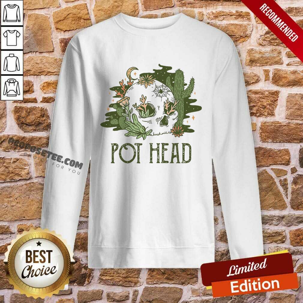 Cactus Pot Head Skull Shirt - Image 5