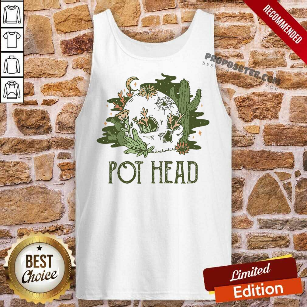 Cactus Pot Head Skull Shirt - Image 4