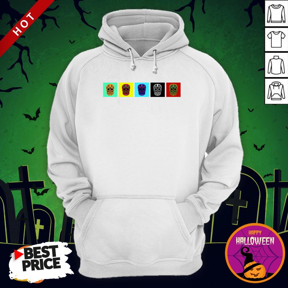 Calavera'S Multi-Color Dia De Los Muertos Day Dead Shirt - Image 5