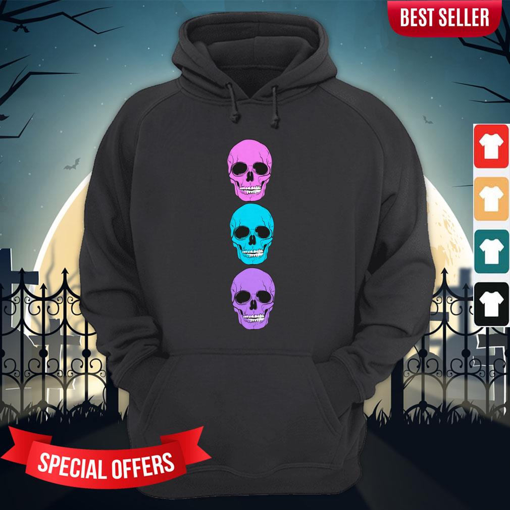 Candy Color Sugar Skulls Day Of The Dead Dia De Muertos Shirt - Image 5