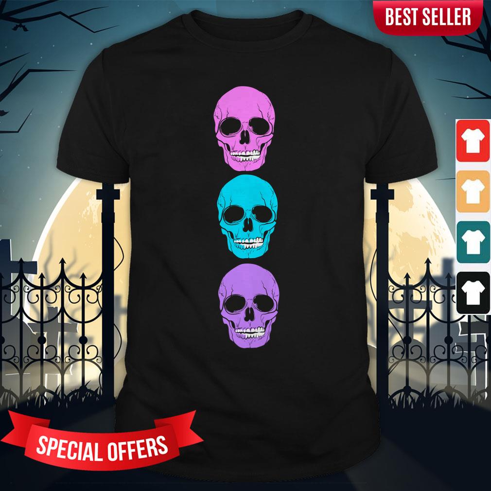 Candy Color Sugar Skulls Day Of The Dead Dia De Muertos Shirt