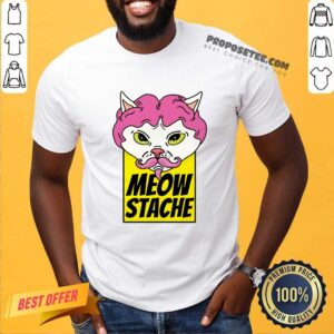 Cat Cute Meow Stache Shirt
