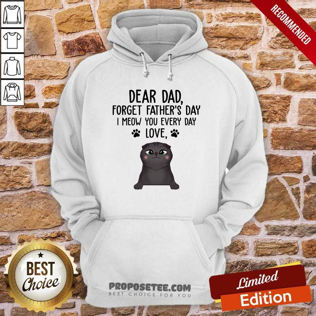 Cat Dear Dad Forget Fathers Day Shirt - Image 2