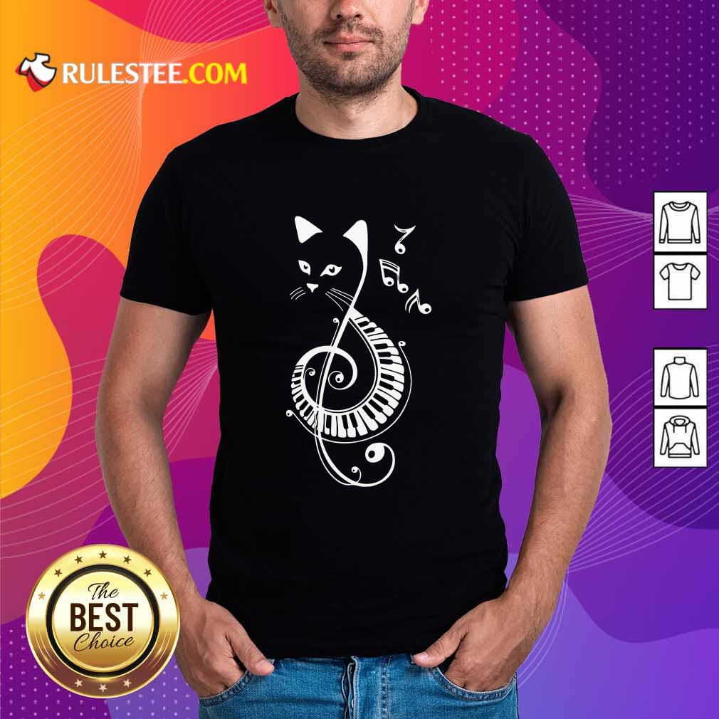 Cat Music Note Shirt