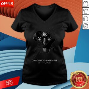 Alternative view of Chadwick Boseman Rip 1977 2020 T-Shirt