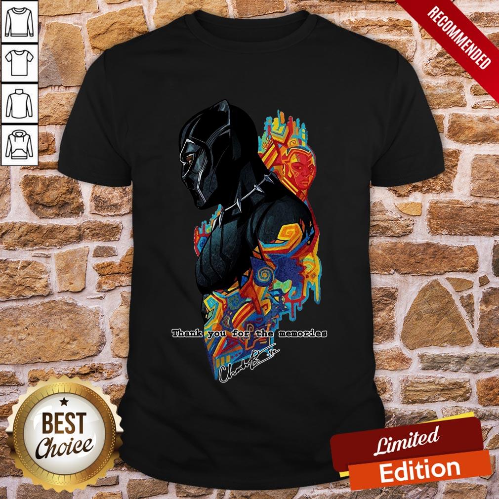 Chadwick Boseman The Black Panther Marvel Film Star Thank You For The Memories Shirt
