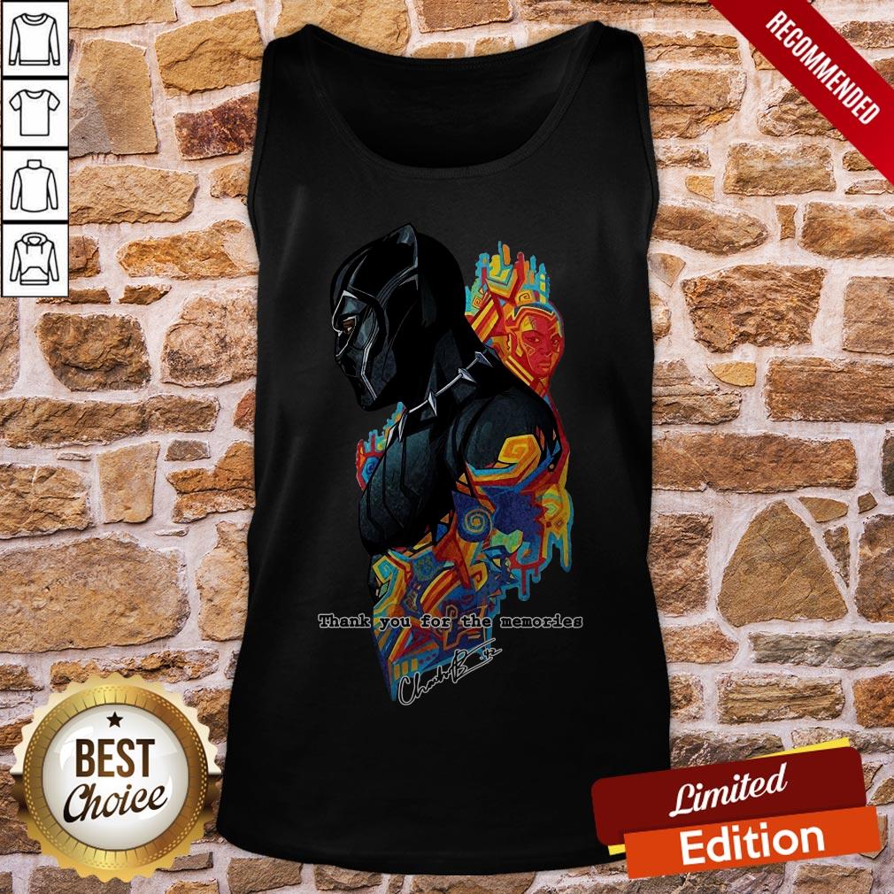 Chadwick Boseman The Black Panther Marvel Film Star Thank You For The Memories Shirt - Image 4