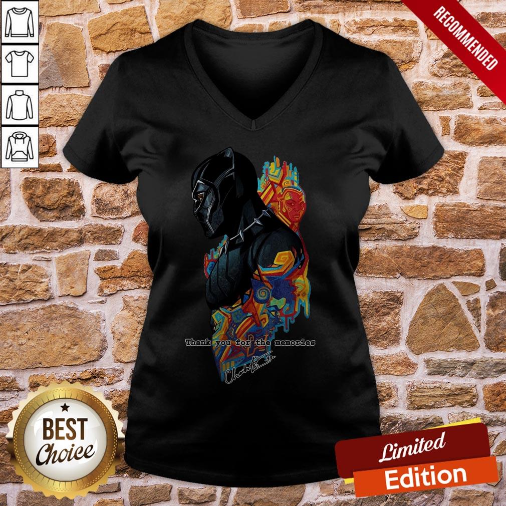 Chadwick Boseman The Black Panther Marvel Film Star Thank You For The Memories Shirt - Image 3