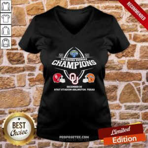 Alternative view of Champions Oklahoma Sooners December 30 At&t Stadium Arlington Texas Shirt