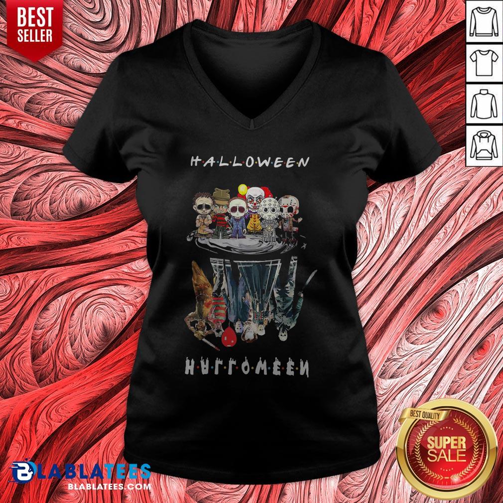 Character Horror Movies Mirror Water Chibi Halloween Shirt - Image 4