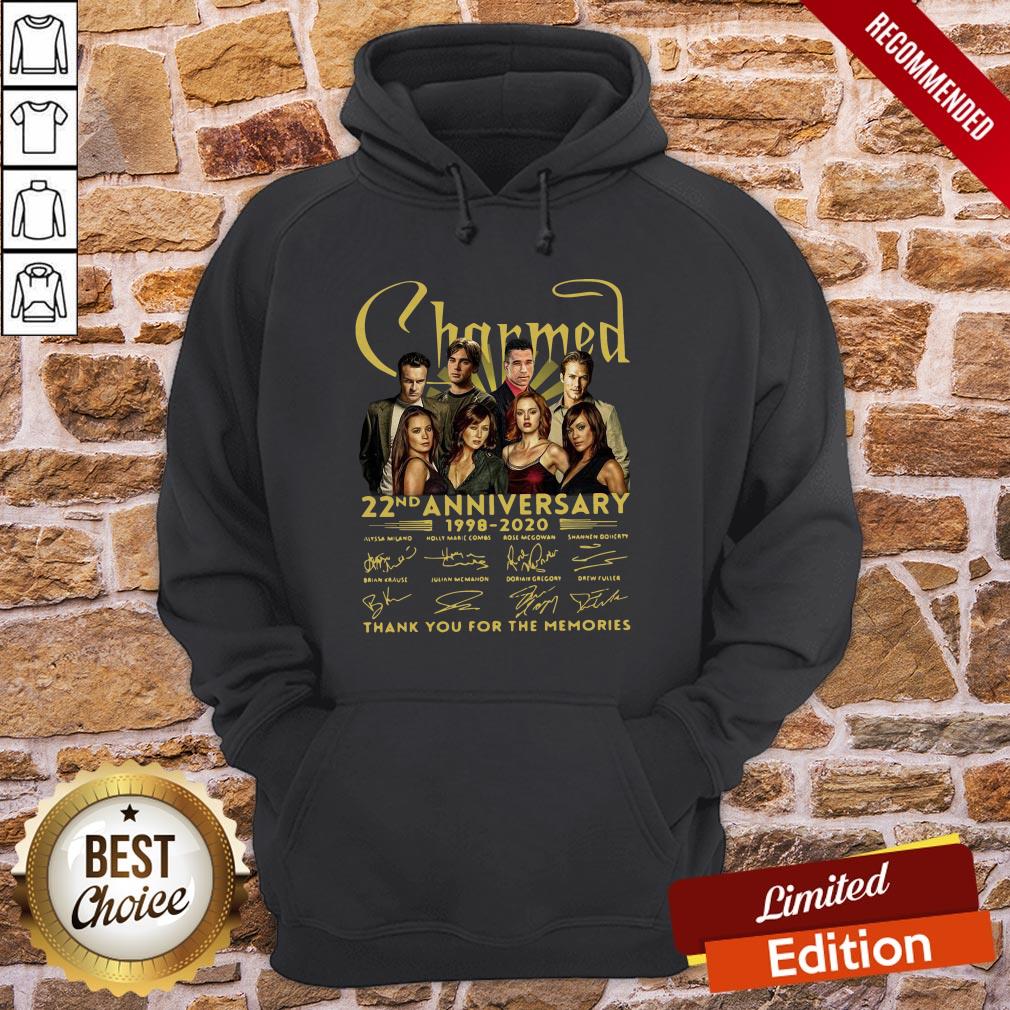 Charmed 22nd Anniversary 1998 2020 Thank You For The Memories Signatures Shirt - Image 5