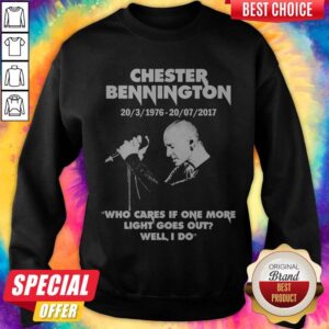 Alternative view of Chester Bennington Who Cares If One More Light Goes Out Shirt