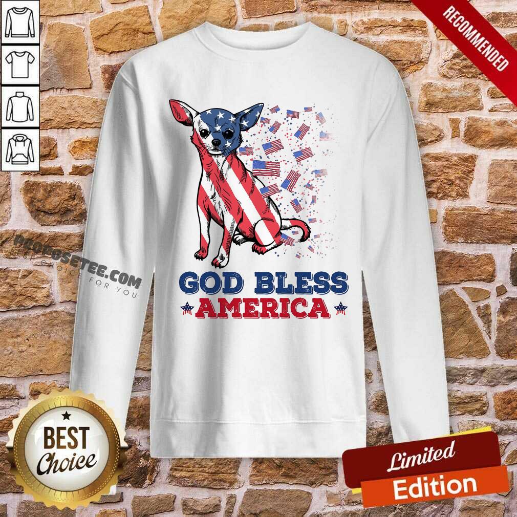 Chihuahua God Bless America Shirt - Image 5