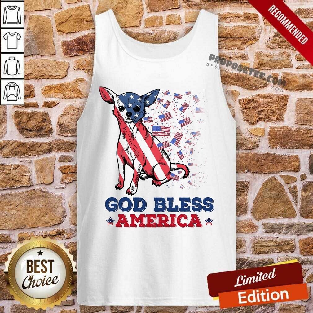 Chihuahua God Bless America Shirt - Image 4