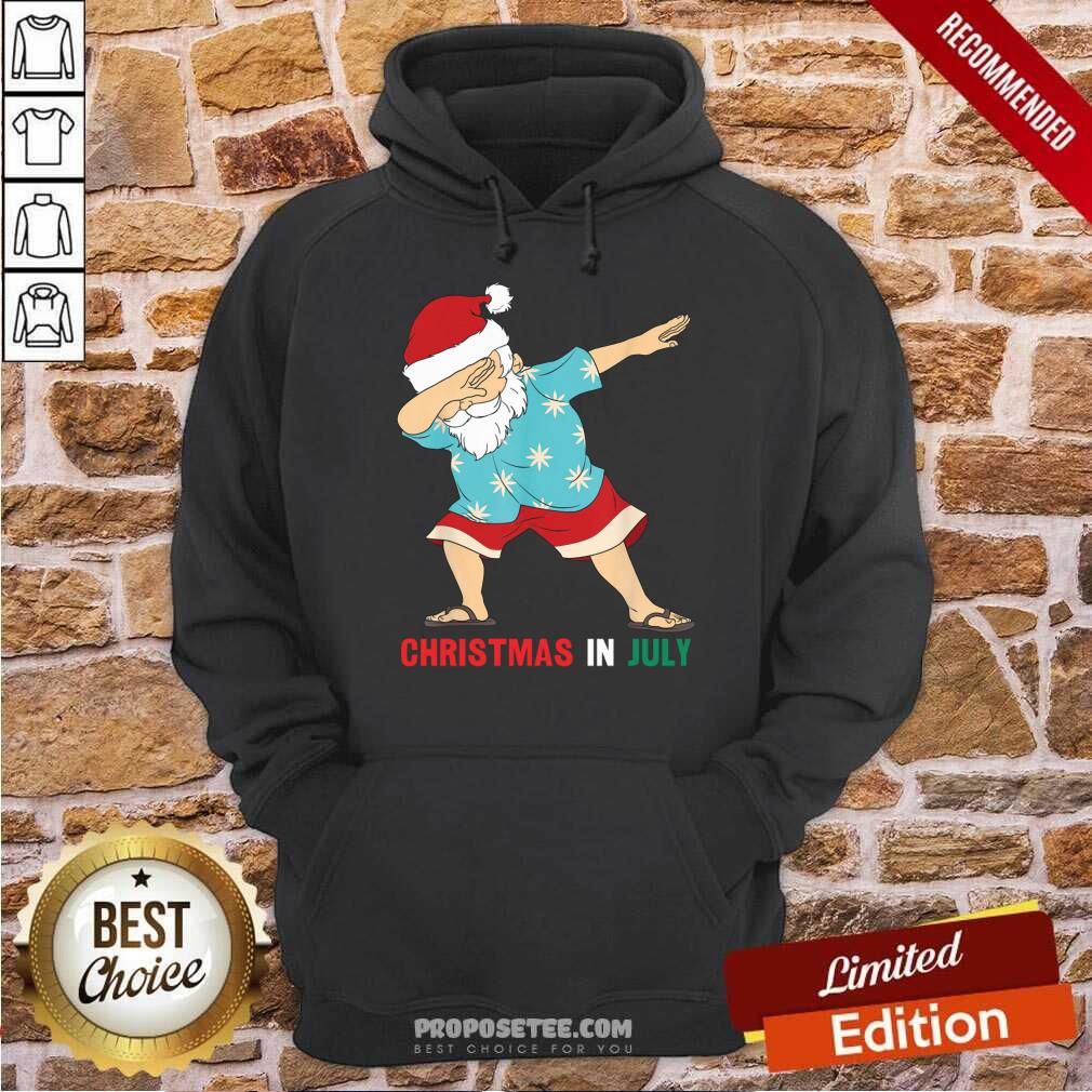 Christmas In July Dabbing Santa Claus Hawaiian Summer Shirt - Image 5