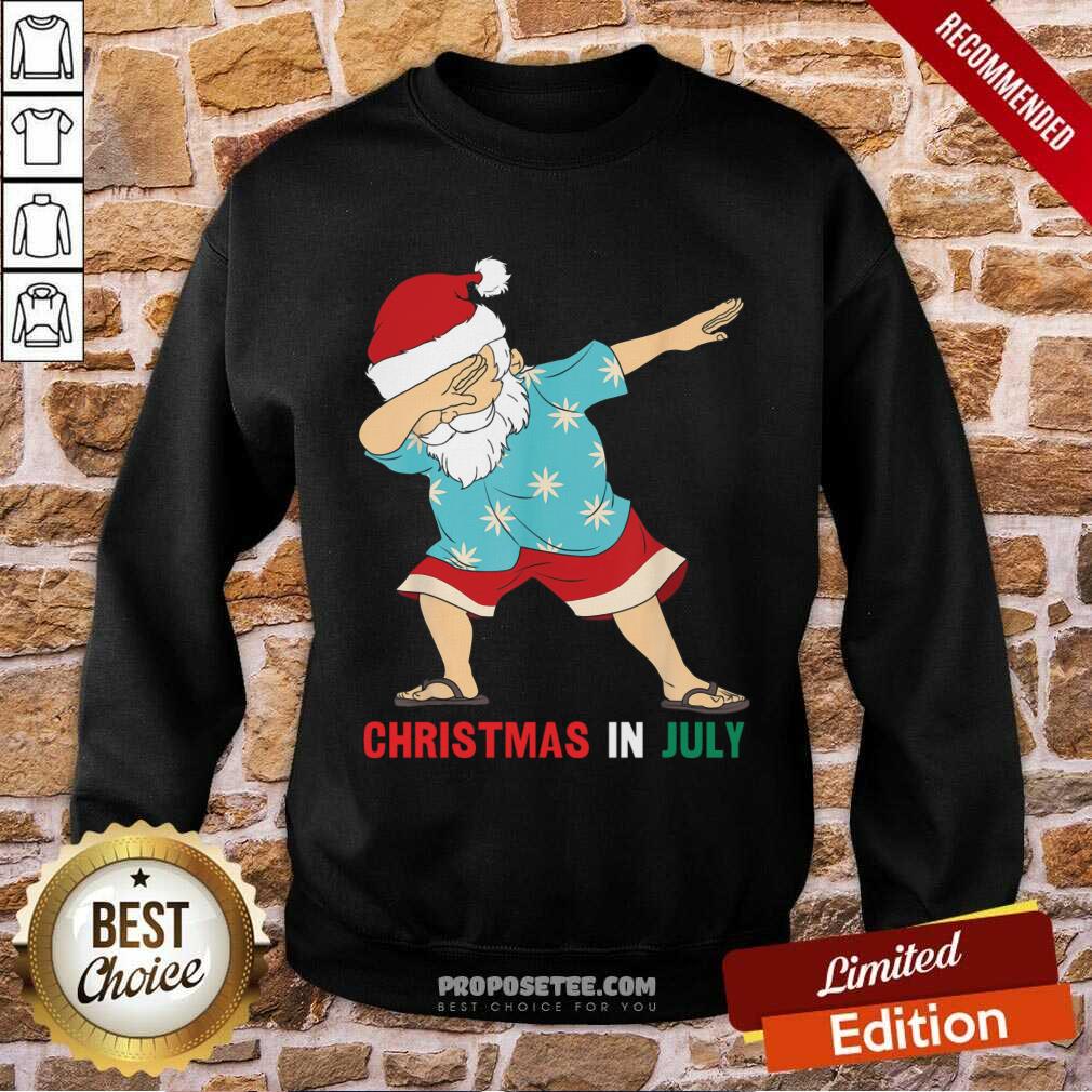 Christmas In July Dabbing Santa Claus Hawaiian Summer Shirt - Image 4