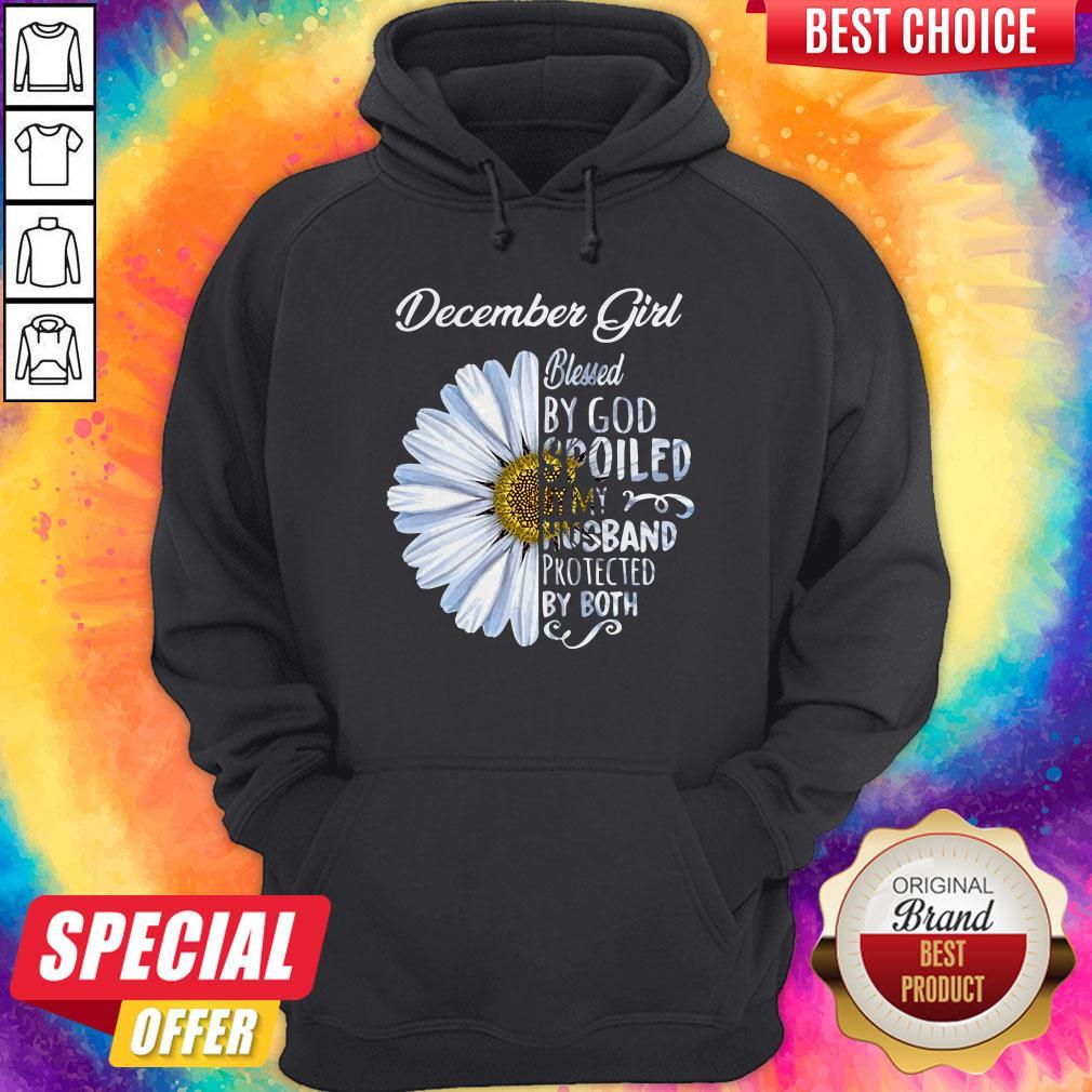 Chrysanthemum Flower December Girl Blessed By God Spoiled By My Husband Protected By Both Shirt - Image 5