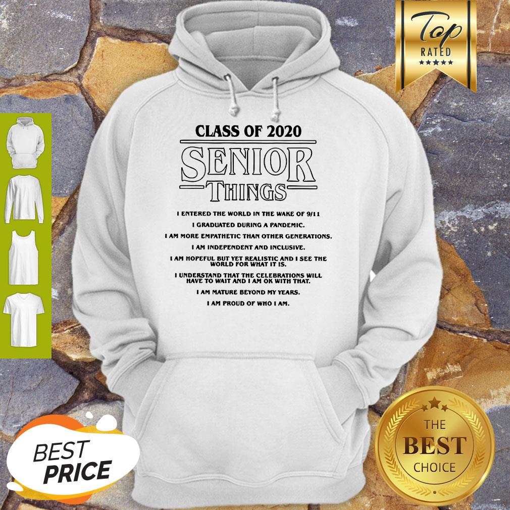 Class Of 2020 Senior Things Stranger Things Coronavirus Shirt - Image 4