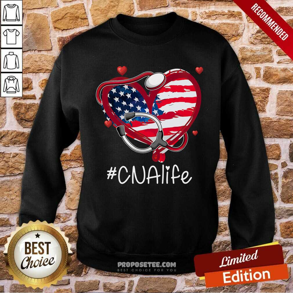 CNA Life Stethoscope Heart Shirt - Image 5