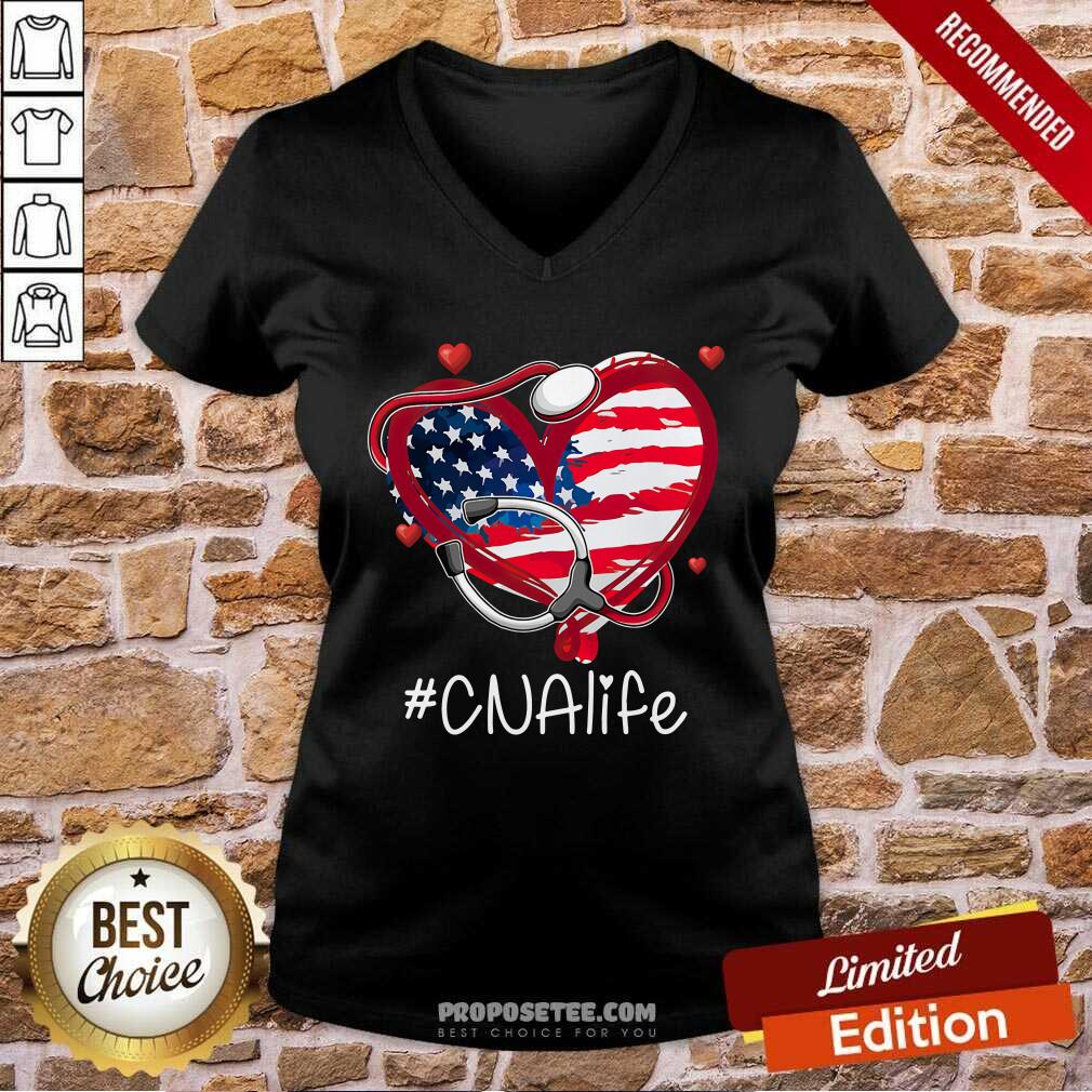 CNA Life Stethoscope Heart Shirt - Image 3