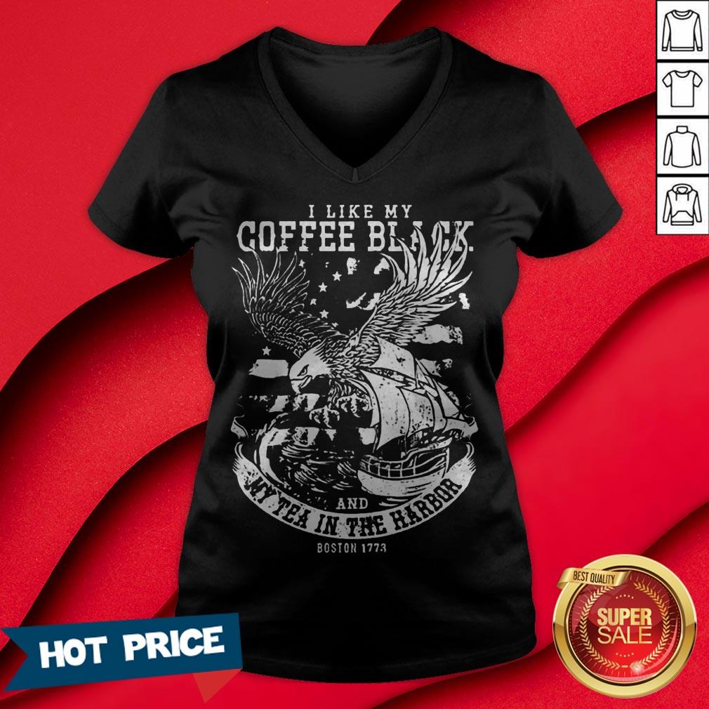 Coffee Black And My Tea In The Harbor Shirt - Image 3
