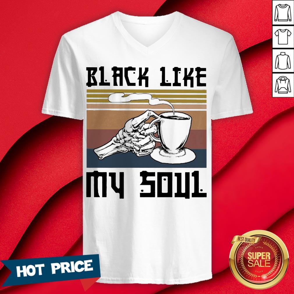 Coffee Black Like My Soul Vintage Shirt - Image 3