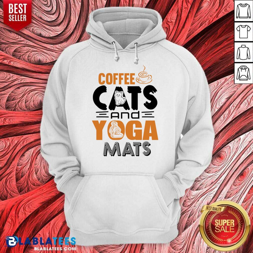 Coffee Cats And Yoga Mats Shirt - Image 5