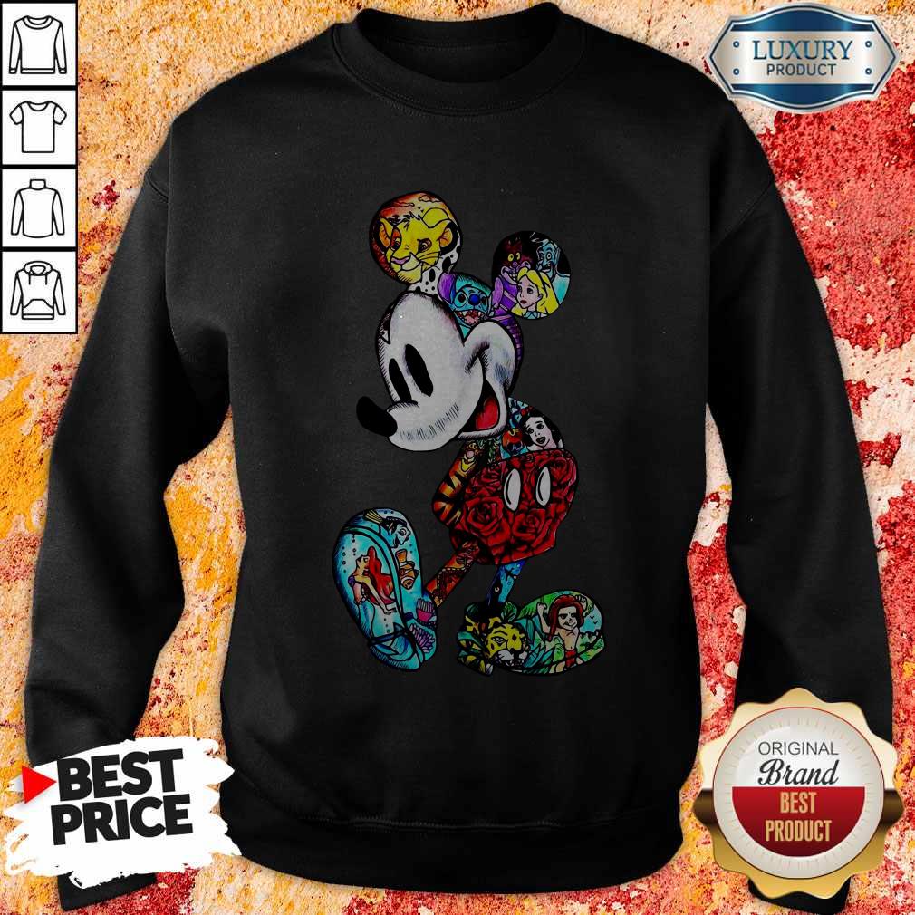 Colorful Disney Characters Mickey Mouse Shirt - Image 2