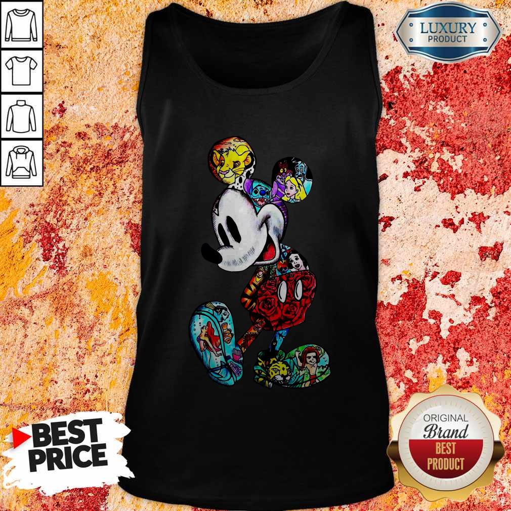 Colorful Disney Characters Mickey Mouse Shirt - Image 3