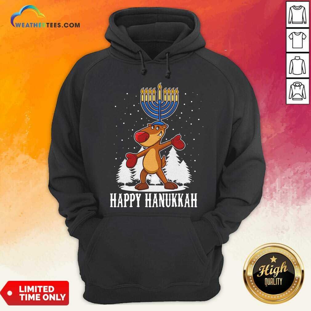 Colorful Happy Hanukkah Merry Christmas Shirt - Image 3