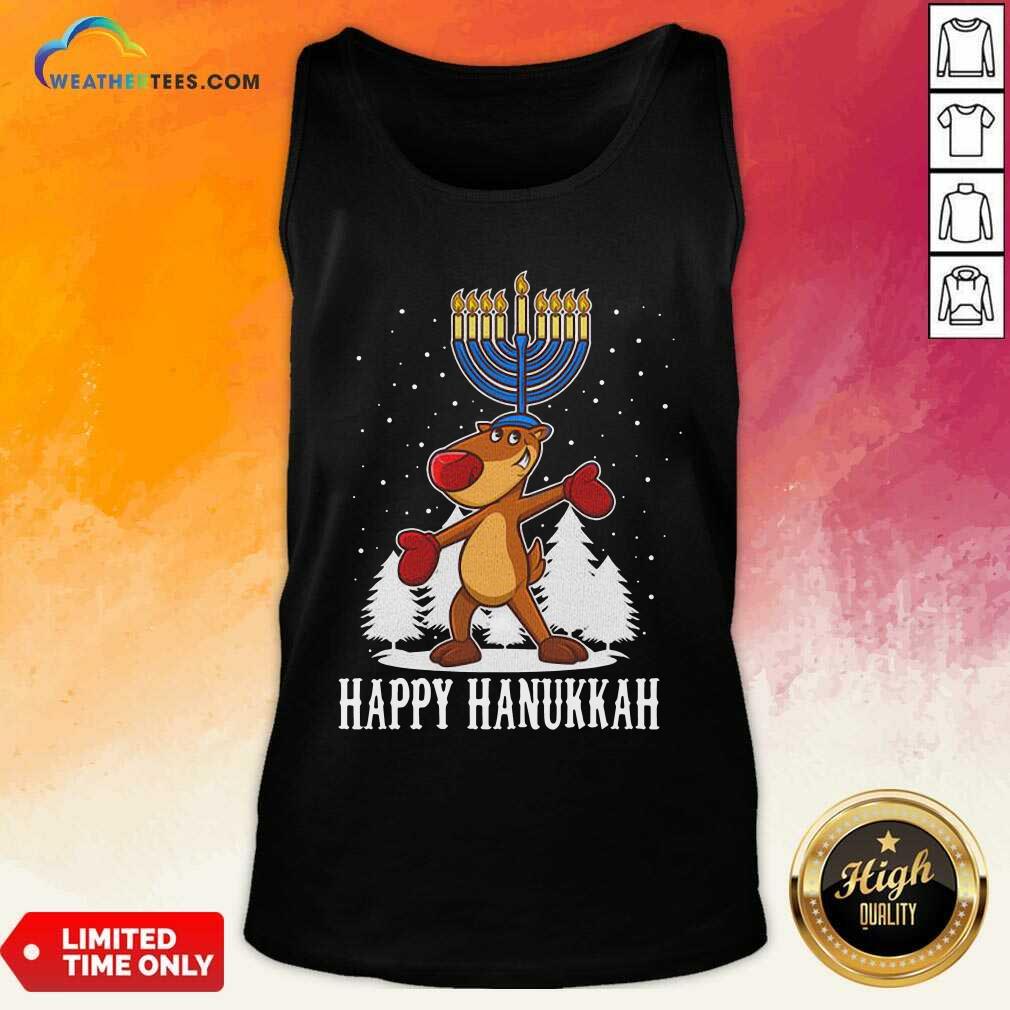 Colorful Happy Hanukkah Merry Christmas Shirt - Image 4