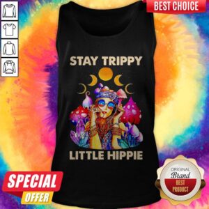 Alternative view of Colorful Hippie Girl Stay Trippy Little Hippie Moon Shirt