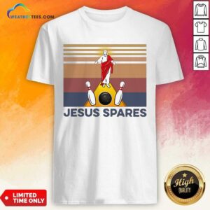 Colorful Jesus Spares Bowling Vintage Shirt