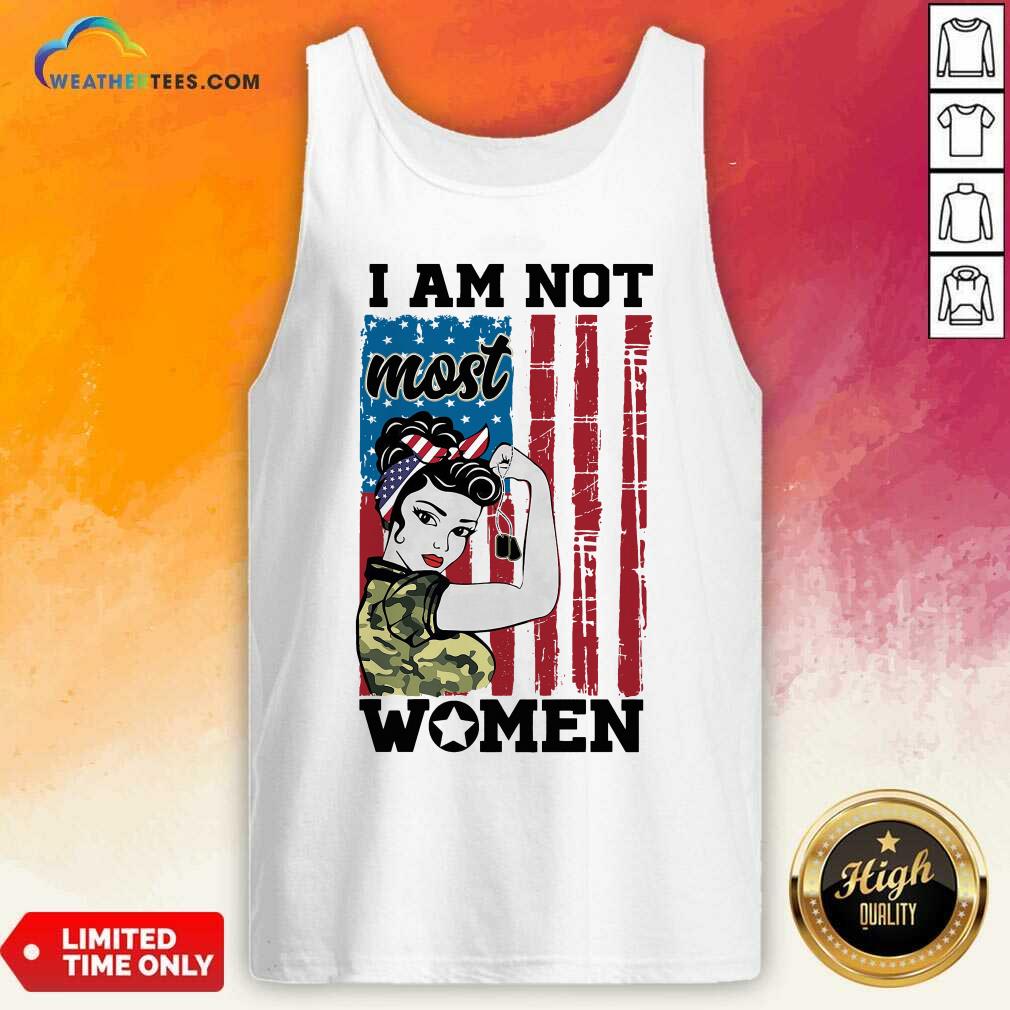 Colorful Strong Woman I Am Not Most Women American Flag Shirt - Image 4