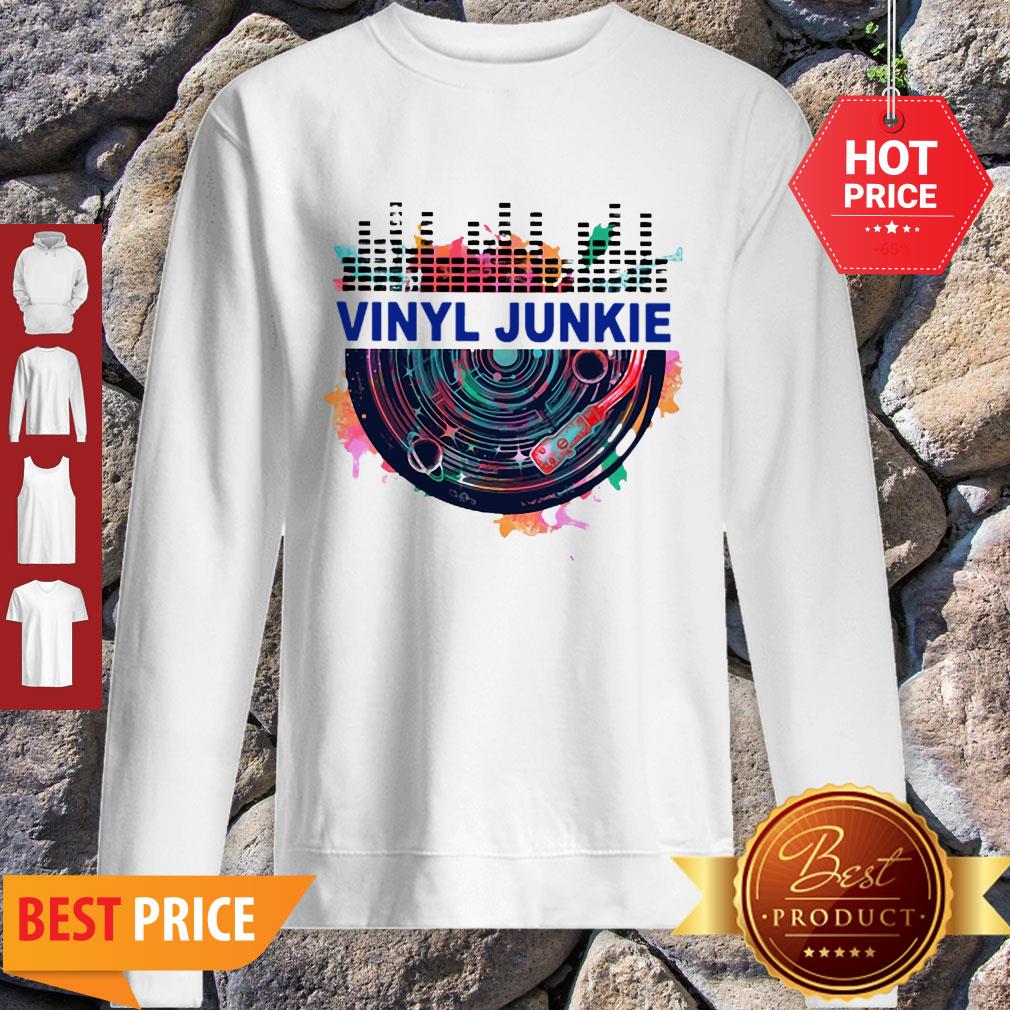 Colors Vinyl Junkie Records Music Shirt