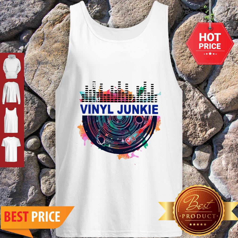 Colors Vinyl Junkie Records Music Shirt - Image 3