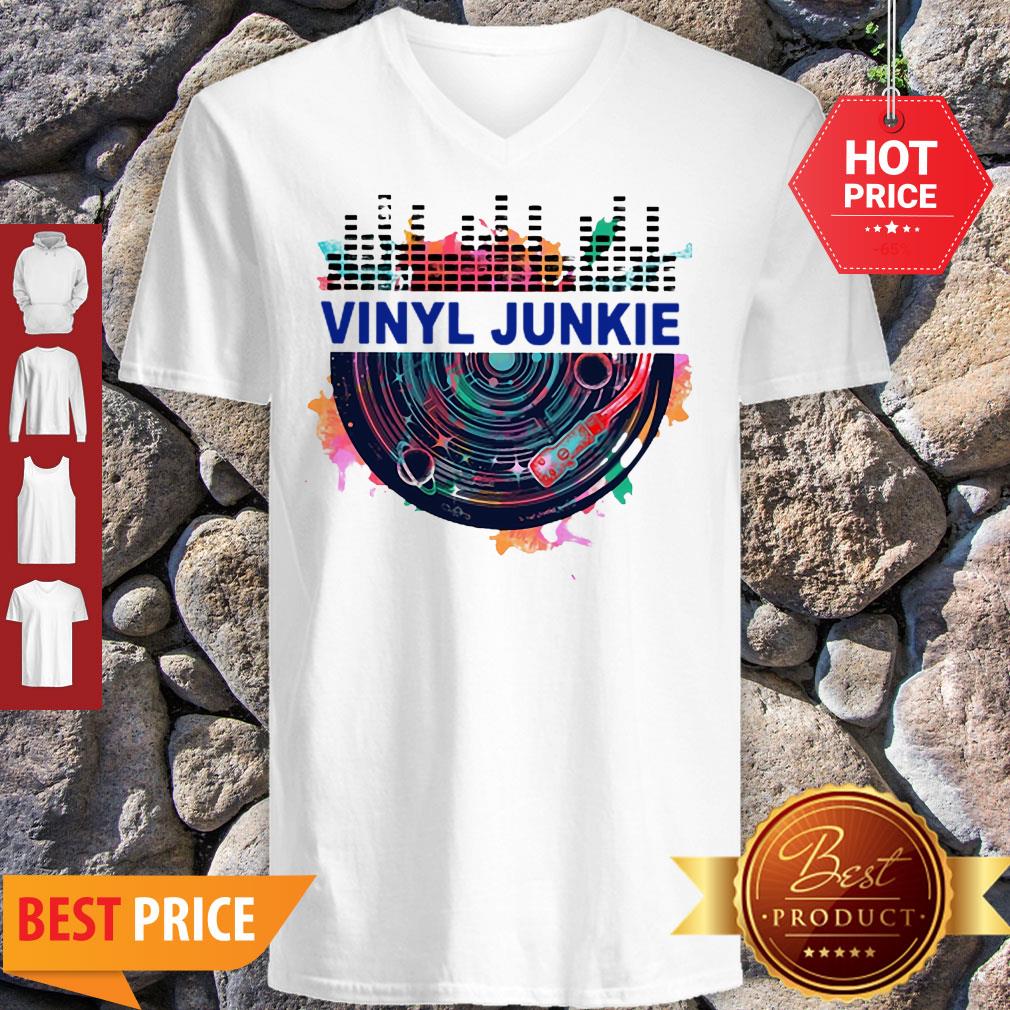 Colors Vinyl Junkie Records Music Shirt - Image 2