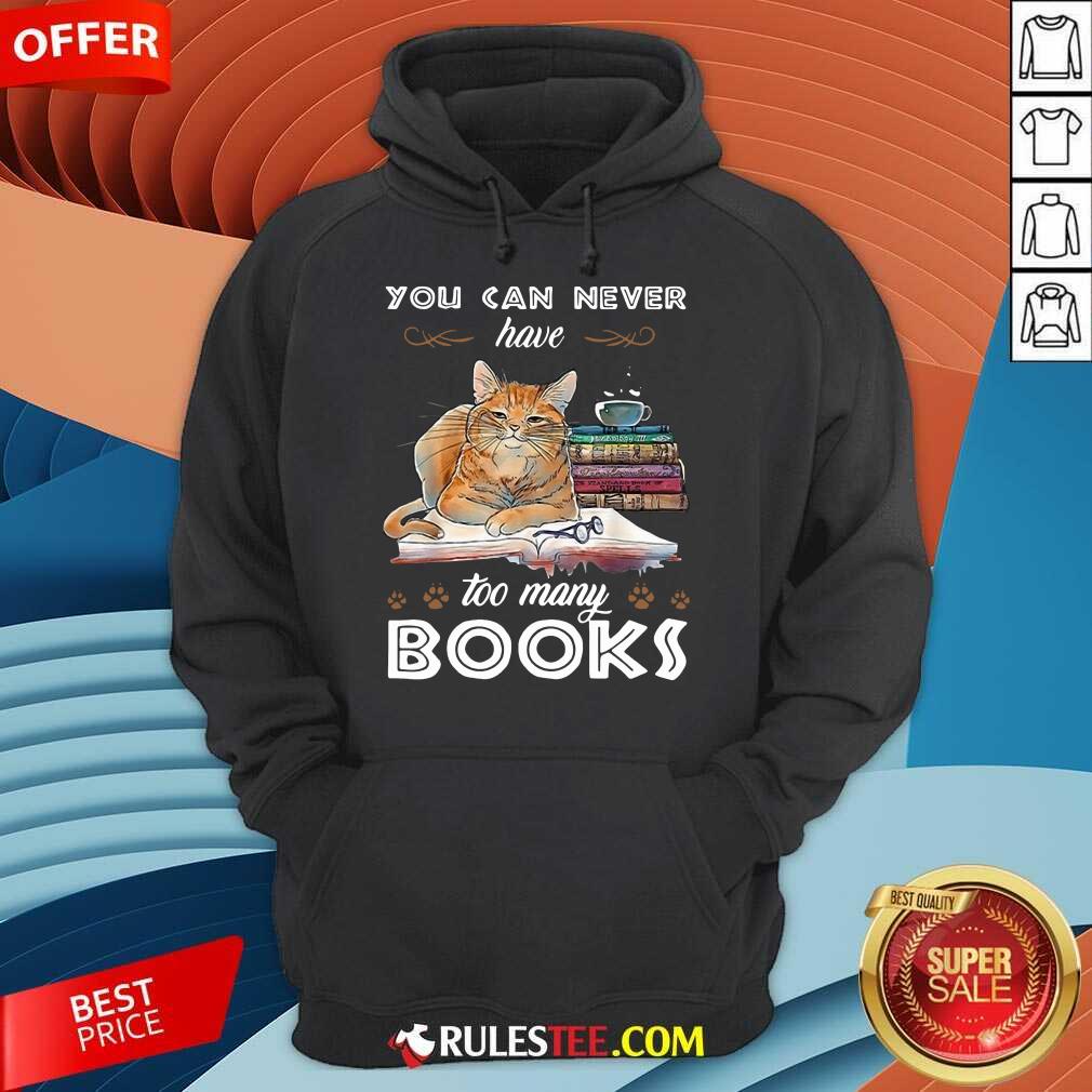 Confident Cats Never Have Many Books Shirt - Image 3