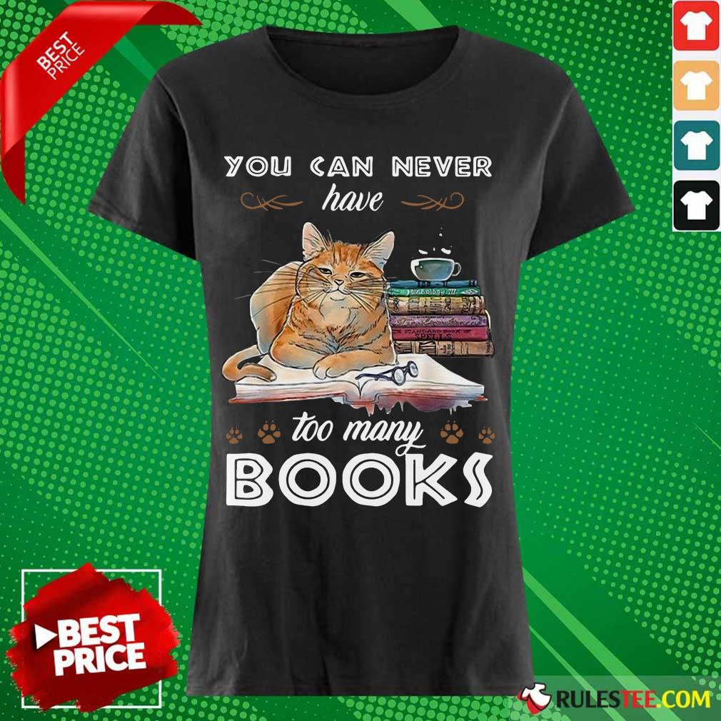 Confident Cats Never Have Many Books Shirt - Image 2