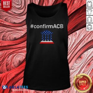 Alternative view of Confirm ACB Amy Coney Barrett Supreme Court America Flag USA T-Shirt