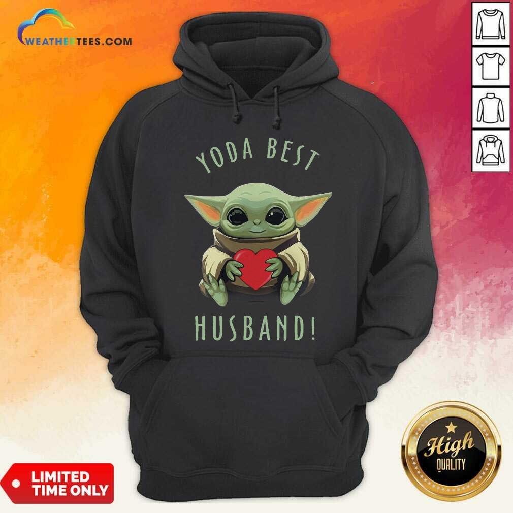Cool Baby Yoda Hug Heart Best Husband Shirt - Image 2