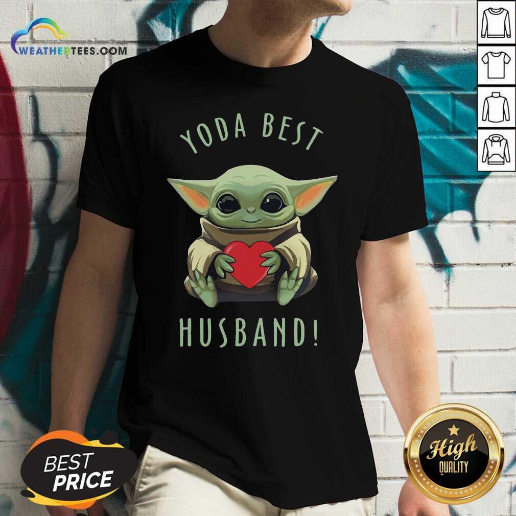 Cool Baby Yoda Hug Heart Best Husband Shirt - Image 5
