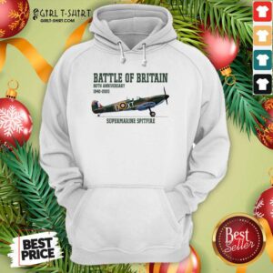 Alternative view of Cool Battle Of Britain 80th Anniversary 1940 2020 Supermarine Spitfire Shirt