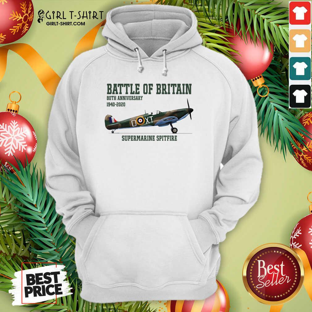 Cool Battle Of Britain 80th Anniversary 1940 2020 Supermarine Spitfire Shirt - Image 2