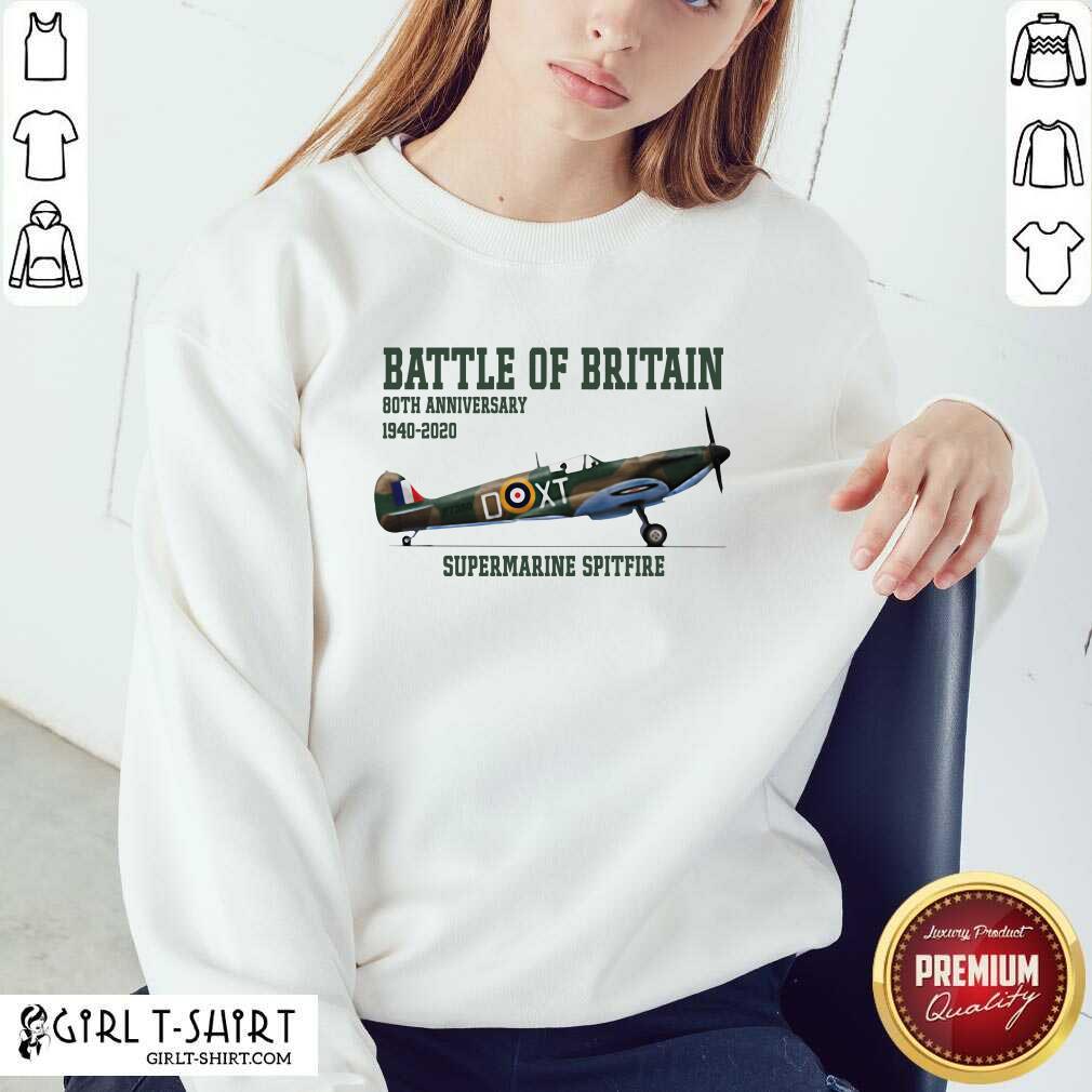 Cool Battle Of Britain 80th Anniversary 1940 2020 Supermarine Spitfire Shirt - Image 5
